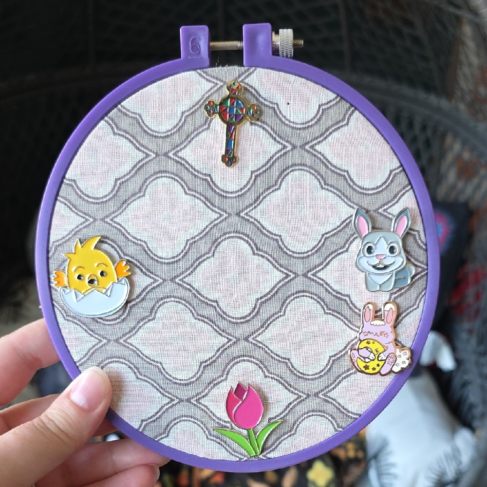 Handmade Enamel Pin / Earring Hoop